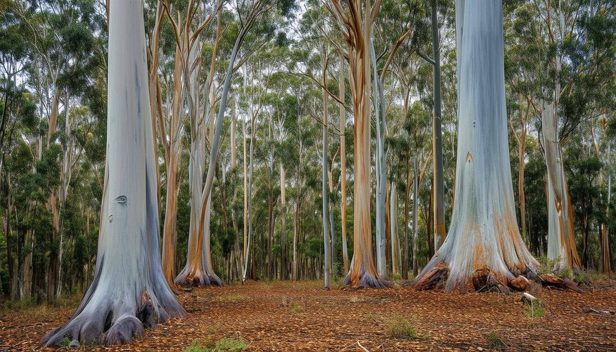 Eucalyptus gum trees