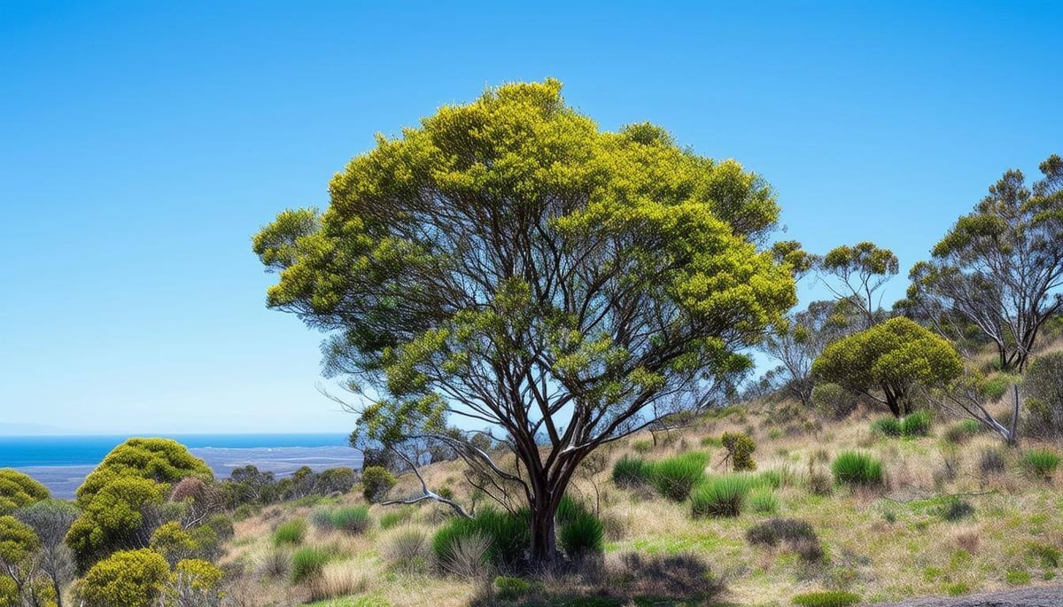 Tea Tree Melaleuca alternifolia, shrub and tree size
